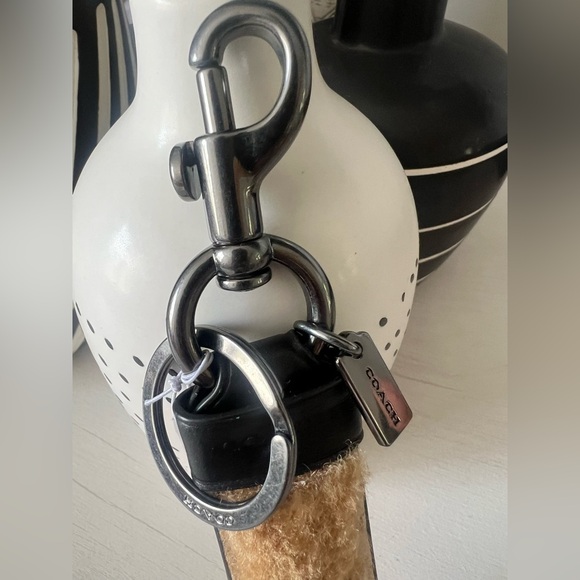 Coach Shearling Key Fob (NWT) - Picture 4 of 6